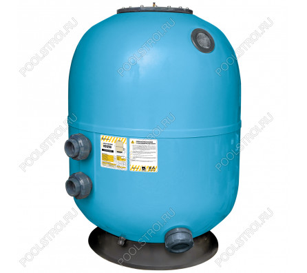 Фильтр AquaViva HS1250 (62м³/ч, 1250 мм, 2240 кг, 90 мм, 2,5Бар,1.2м засыпка)+люк д/выгрузки и см/окно