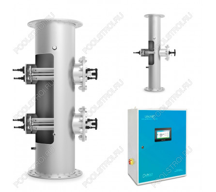 Ультрафиолетовая установка LIfetech TOP 33м3, DN125, 1kw, 18000h, Ручная очистка