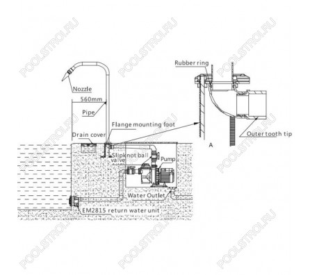 Массажный водопад Aquaviva EM4402 Full Body Spray